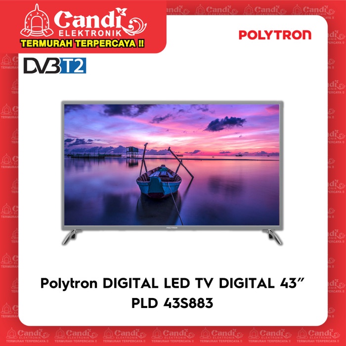 POLYTRON LED TV 43 INCH 43S883 - DIGITAL TV PLD 43S883 / PLD43S88