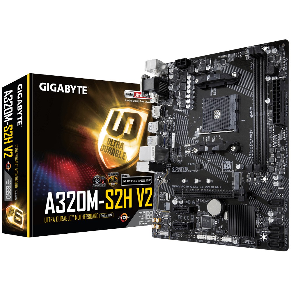 Gigabyte A320M-S2H v2 socket AM4 Motherboard