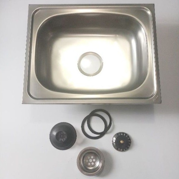 Bak cuci piring Stainless 50cm×40cm - Khusus DKI By Gojek dan Grab