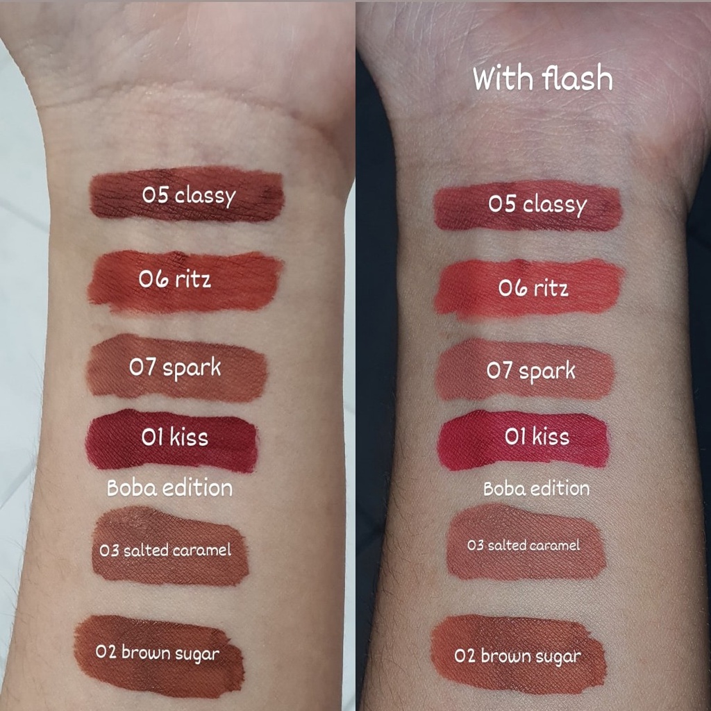 [ORI] HANASUI Mattedorable Lip Cream dengan Hasil Warna Intense &amp; Pigmented Menutup Warna Asli Bibir dengan Sempurna HALAL Original BPOM