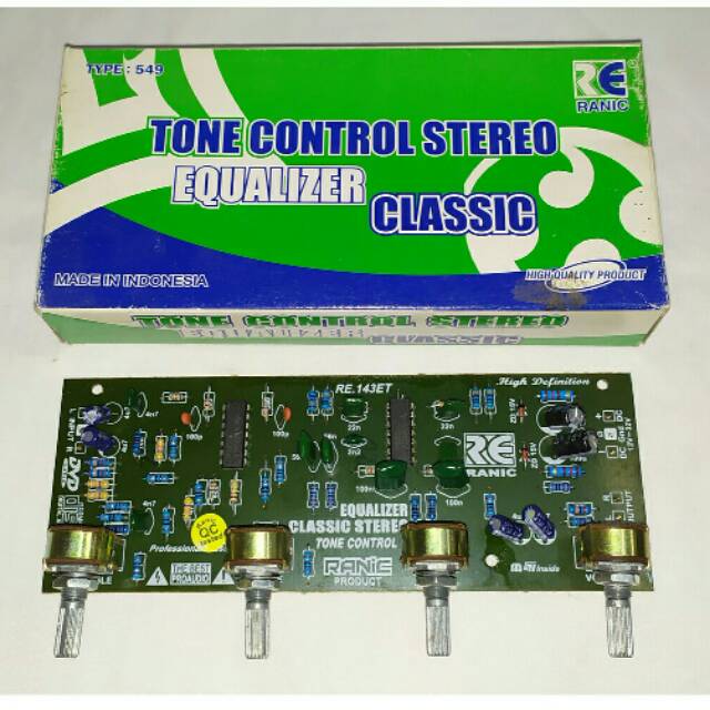 Kit Tone Control Stereo Equalizer Classic