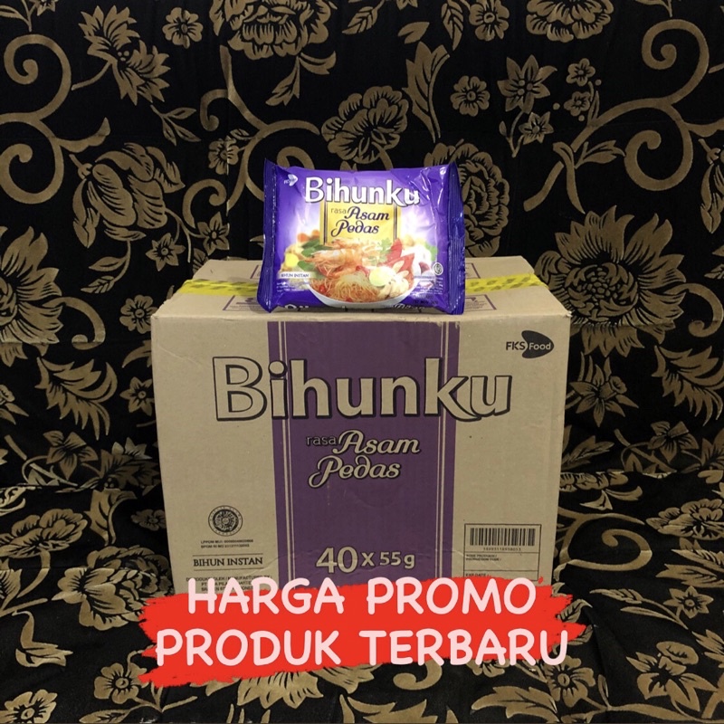 BIHUNKU Rasa Asam Pedas | 1 Dus Isi 40 Pcs | Bihun Instan