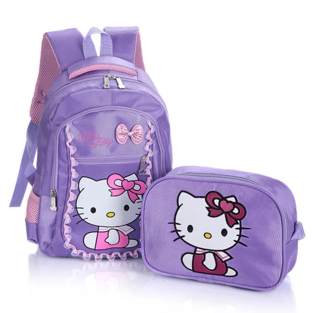 ‼️HOT PROMO‼️TAS RANSEL BERANAK PITA HELLOKITTY/TAS HELLOKITTY/TAS ANAK/RANSEL ANAK/TAS SEKOLAH/TAS