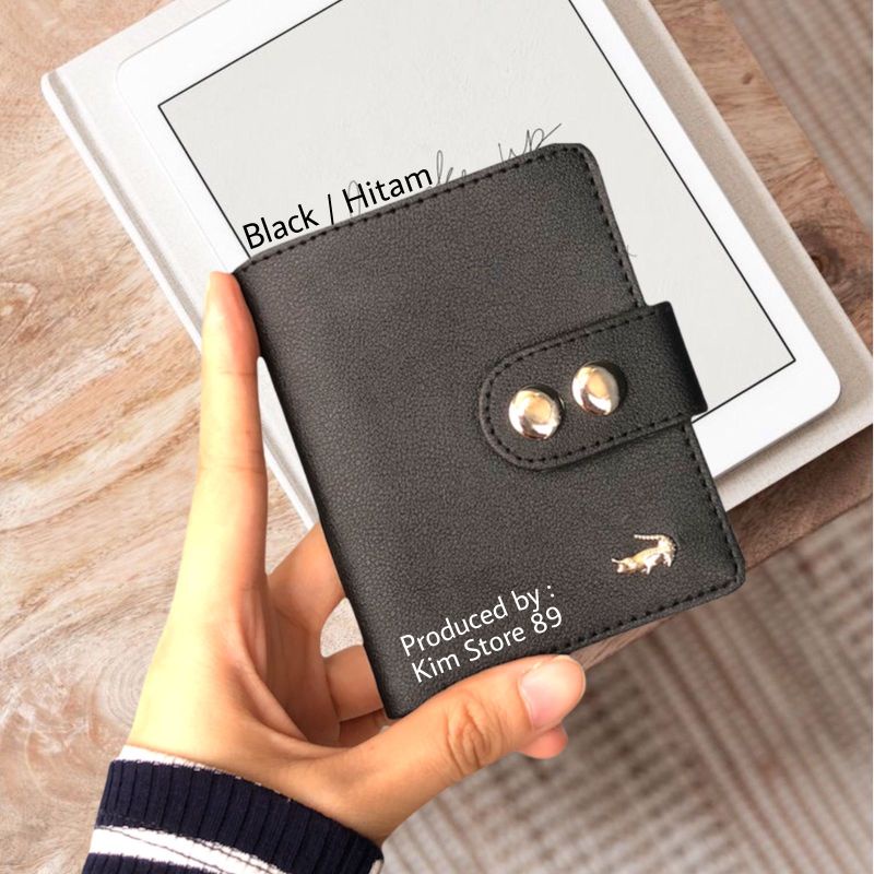 DOMPET KARTU CARDHOLDER KANCING 2 UNTUK PRIA WANITA MURAH MERIAH