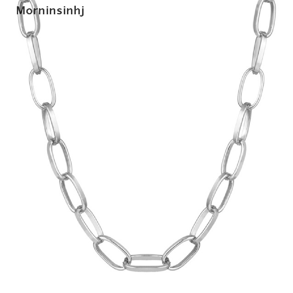 Mornin 2022fashion Kalung Retro Besar Untuk Wanita Twist Warna Emas Chunky Tebal Kunci Choker Rantai Kalung Perhiasan Pesta id