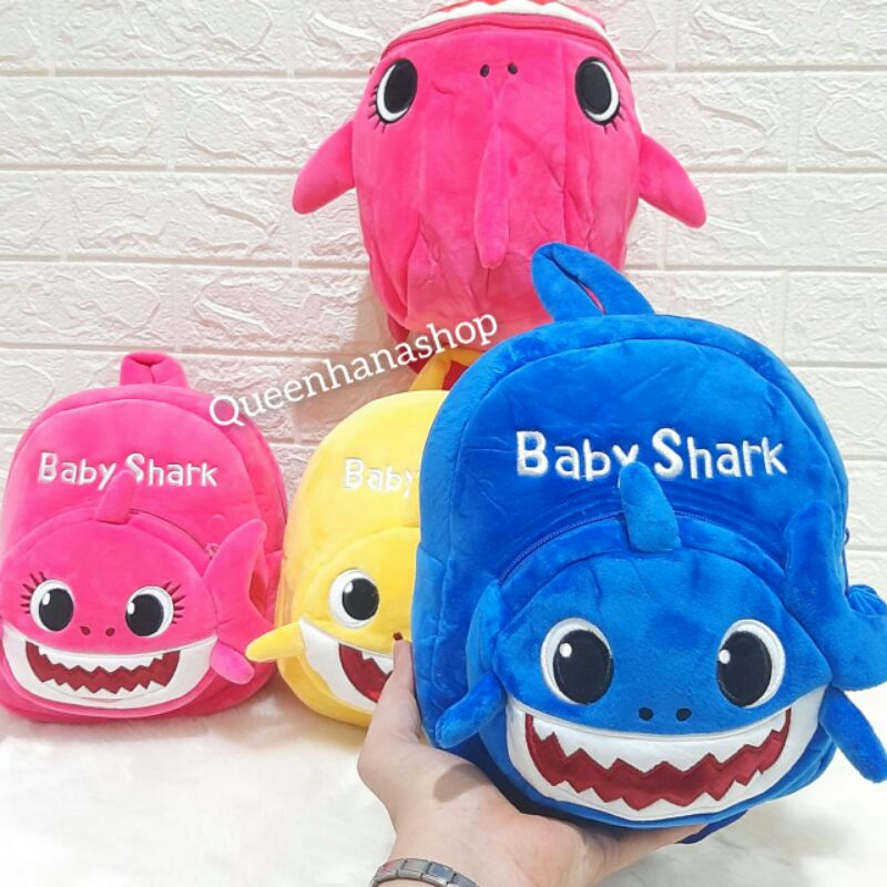 TAS RANSEL BONEKA / TAS BONEKA SHARK / BABY SHARK / BAGPACK BONEKA SHARK / TAS RANSEL ANAK