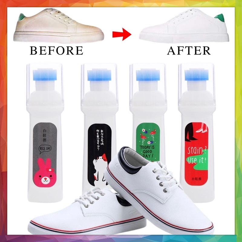 SIKAT PEMBERSIH SEPATU 100ML CAIRAN PEMUTIH SEPATU AJAIB CAIRAN PEMBERSIH SEPATU SNEAKER SHOES CLEAN