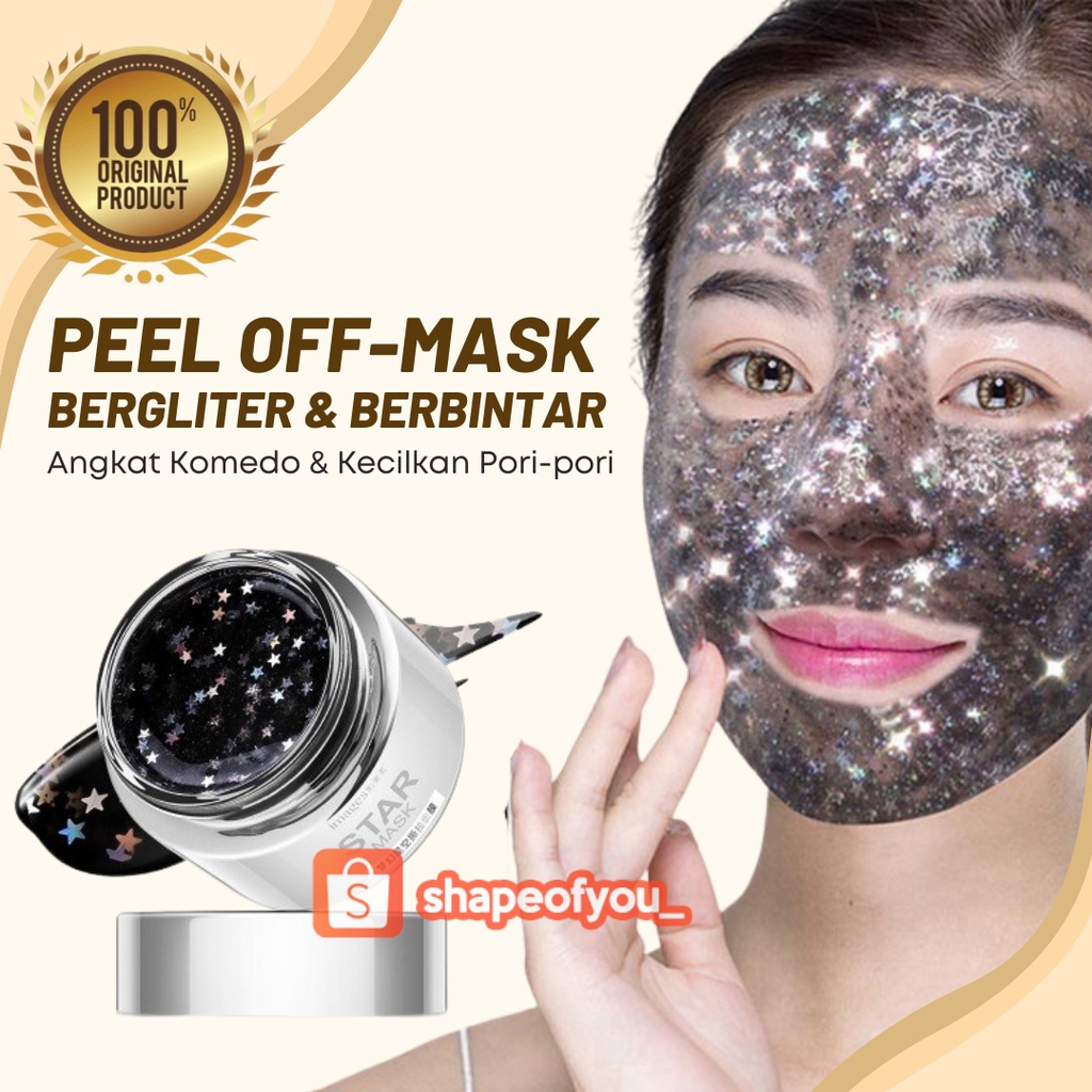 Peel Off Face Mask Masks Moisturizing Star Mask Peel-off Mask Deep Cleansing Masker Wajah Pelembab