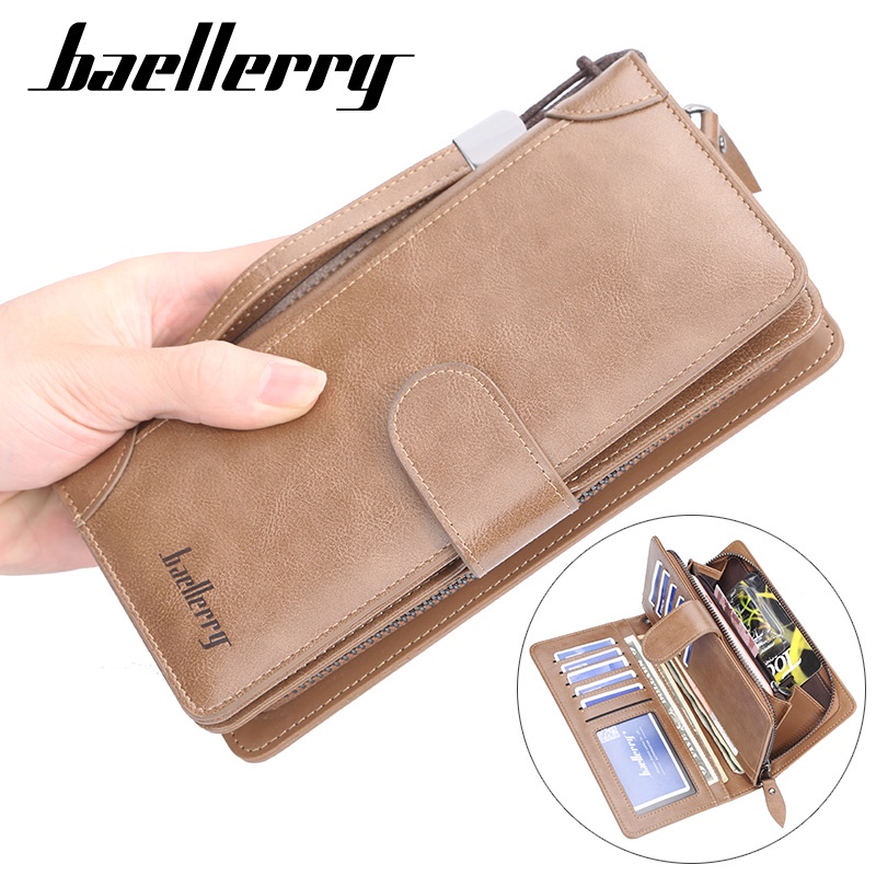 BAELLERRY S6701 Dompet Pria Wanita Panjang Bahan Kulit PU Leather Premium WATCHKITE BAEOS-4