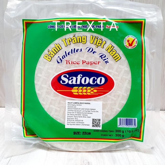 

Produk Terbaik] RICE PAPER / KULIT LUMPIA SAFOCO 22 CM - 300 GRAM