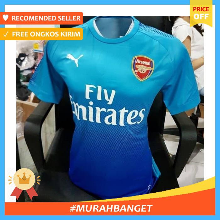 Jersey bola - jersey baju arsenal away 17/18 grade ori futsal official - sepak bola & futsal