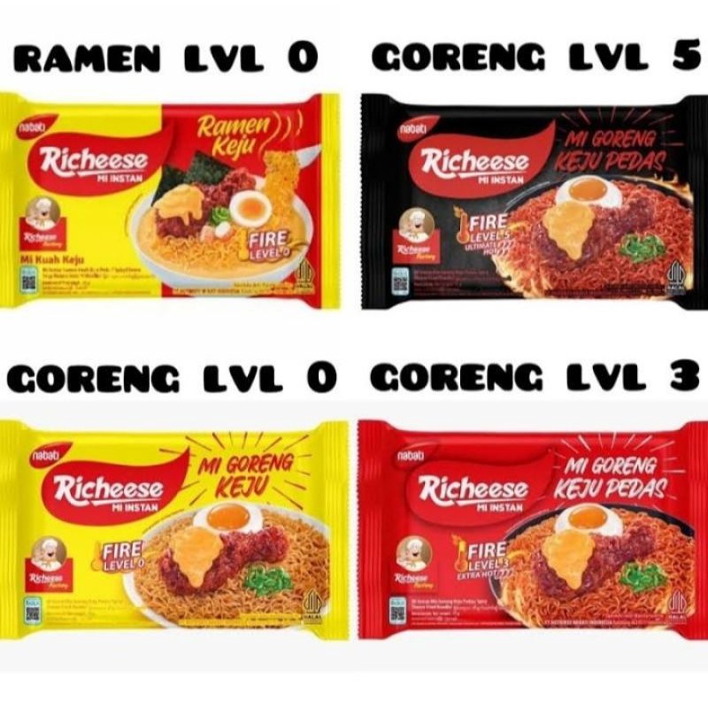 

MIE RICHEESE VIRAL LEVEL 0-3 MIE GORENG KEJU MURAH