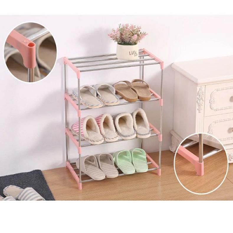RAK SEPATU STAINLESS 4 SUSUN/ TEMPAT PENYIMPANAN SEPATU SERBAGUNA 4 TINGKAT TERLARISS...,,,,,
