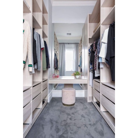walk in closet lemari tanpa pintu lemari pakaian