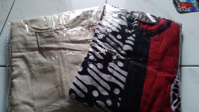 Gamis Batik Cap Motif Klasik Free Masker