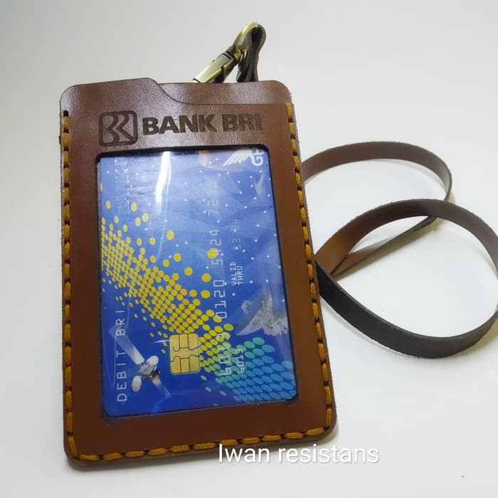 

iD card holder kulit asli,name tag kulit asli ,id card costum nama , photo