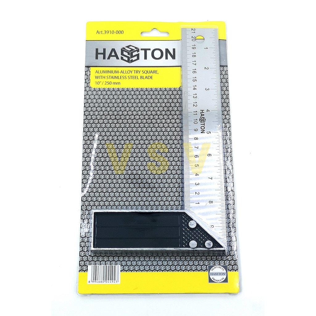 HASSTON Siku tukang 10&quot; 3910-000/ Carpenter square / Penggaris siku