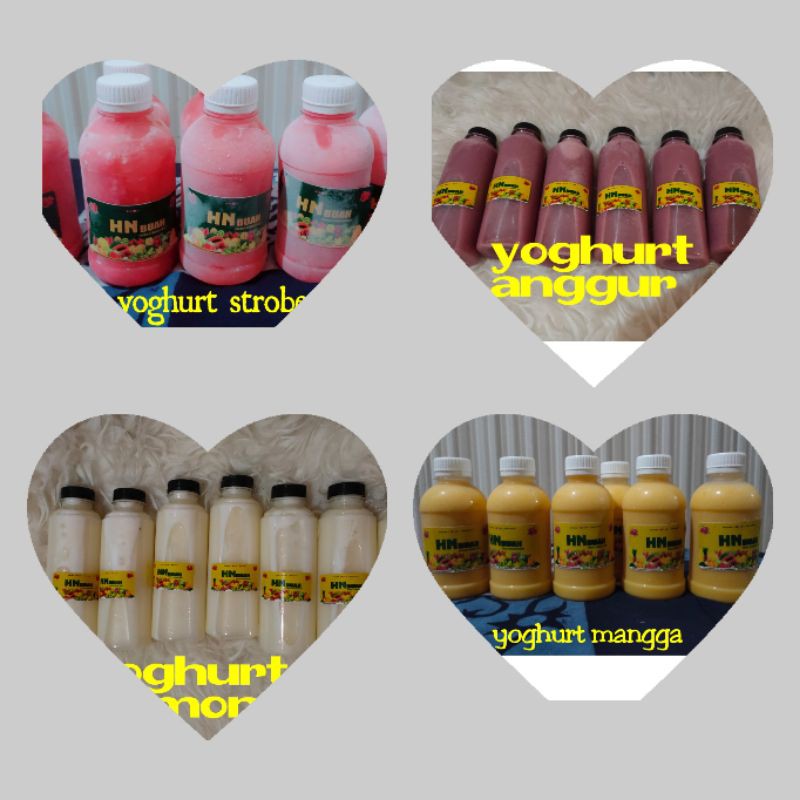 

jus yoghurt dan buah asli