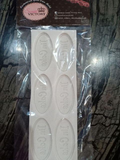 Cetakan Silikon Logo Custom Bentuk Ketupat Untuk Coklat,puding,jelly Atau Sabun