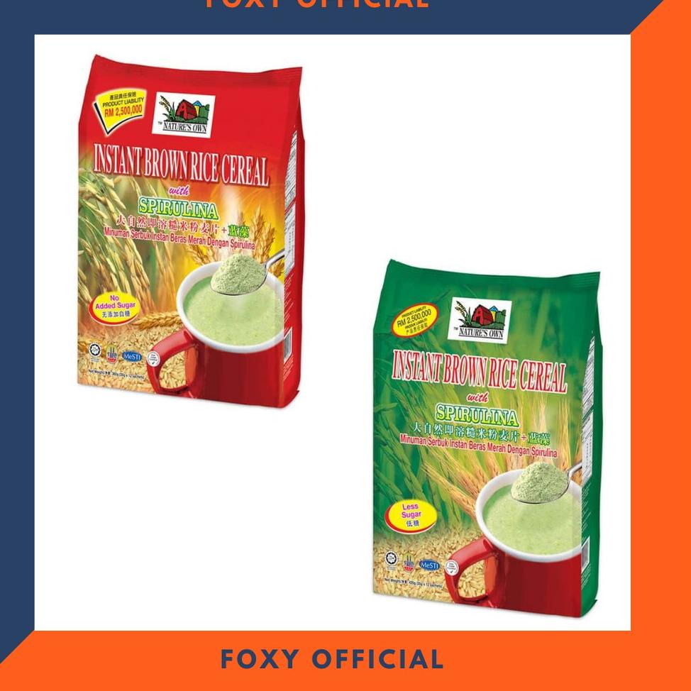 

Star 9.9 Sereal Spirulina Instant With Brown Rice Nature Own - Spirunila Cereal Instan Nature's Own 360 gr grosir