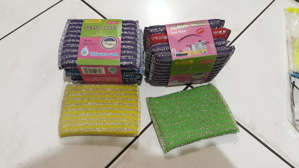 Spon Cuci Piring/ Busa Cuci Piring Metalik
