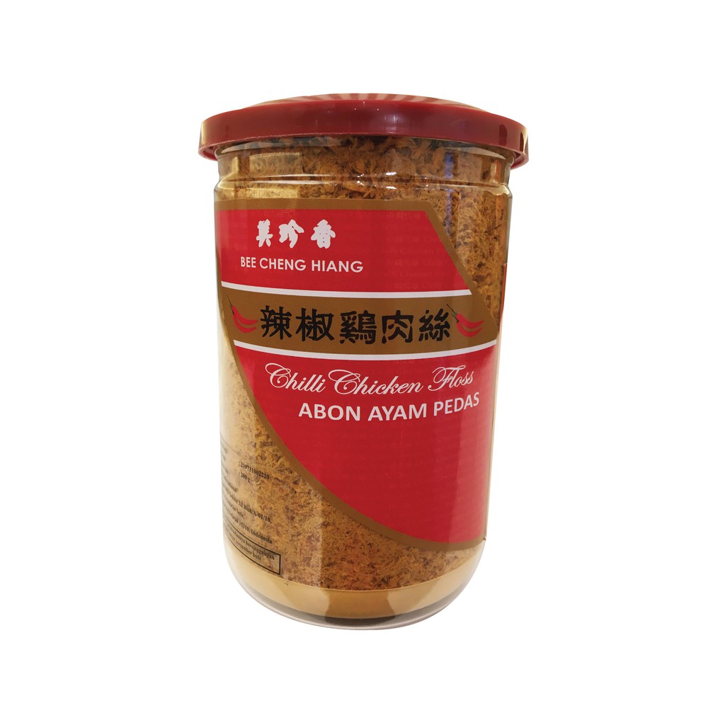 

Bee Cheng Hiang Chili Chicken Floss Bottle (200g) | Abon Ayam Pedas Botol (200g)
