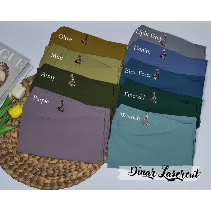 Jilbab Khimar Syar'i Dinar Lasercut Ori Zakiah-2