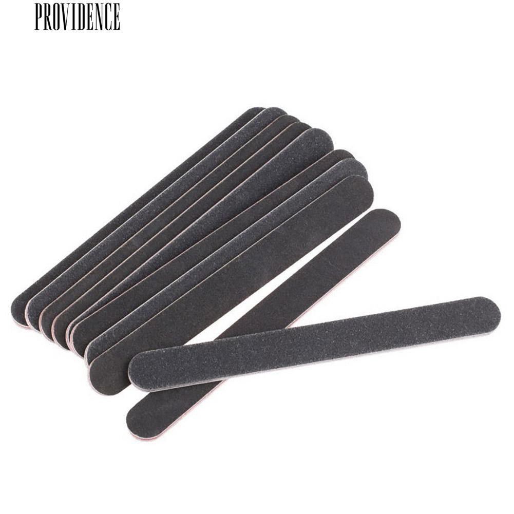 [Bayar Di Tempat]  10 Pcs Nail File Sanding 100/180 Round Grit untuk Nail Art Tips Manicure Tool