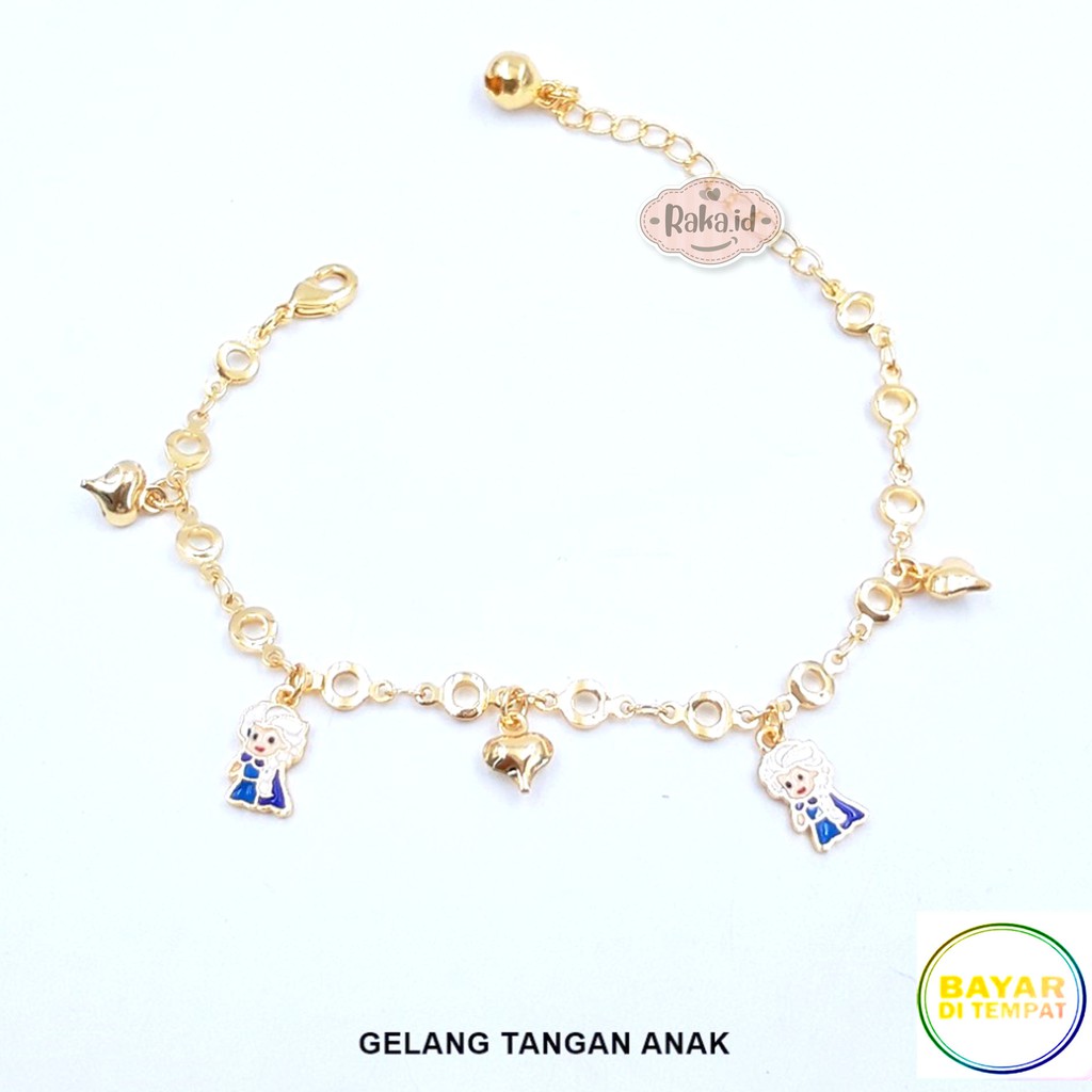 Gelang Tangan Anak Elsa Gold Perhiasan Anak Lapis Emas 18k 697