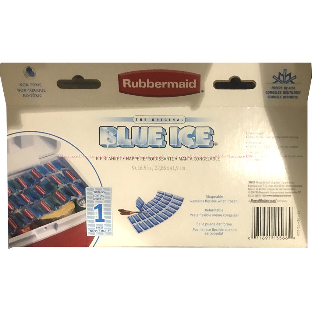 Rubbermaid Blue Ice Es Awet Pengganti Es Plastik Bisa digunting