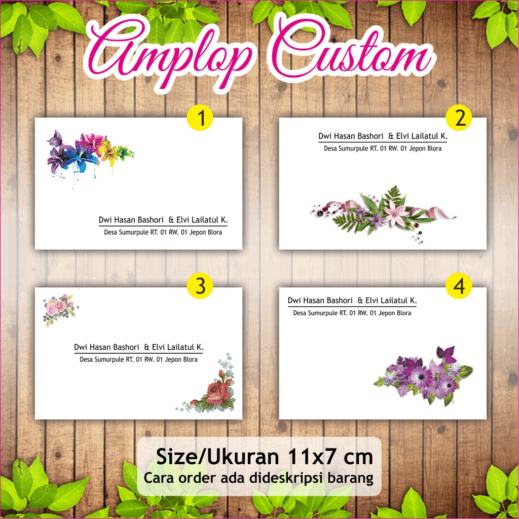 

Amplop Kondangan Sumbangan Kustom Custom
