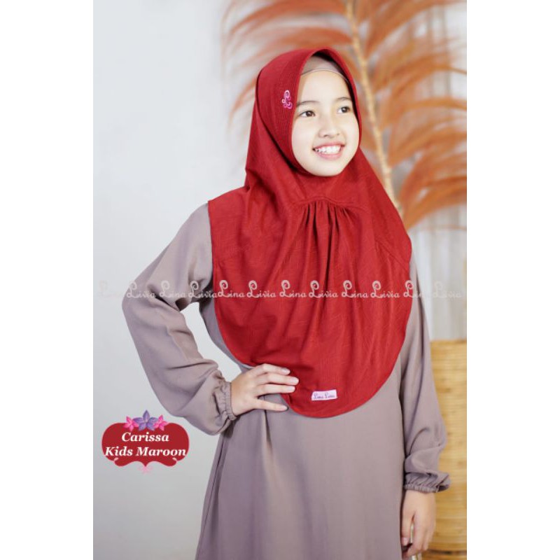 COD CARISSA KIDS By Lina Livia Hijab/ Hijab anak Polos