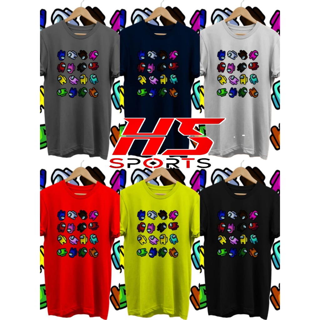 KAOS AMONG US KARAKTER AMONG US ICON AMONG US BAJU TSHIRT COMBED 30S BAJU GAME