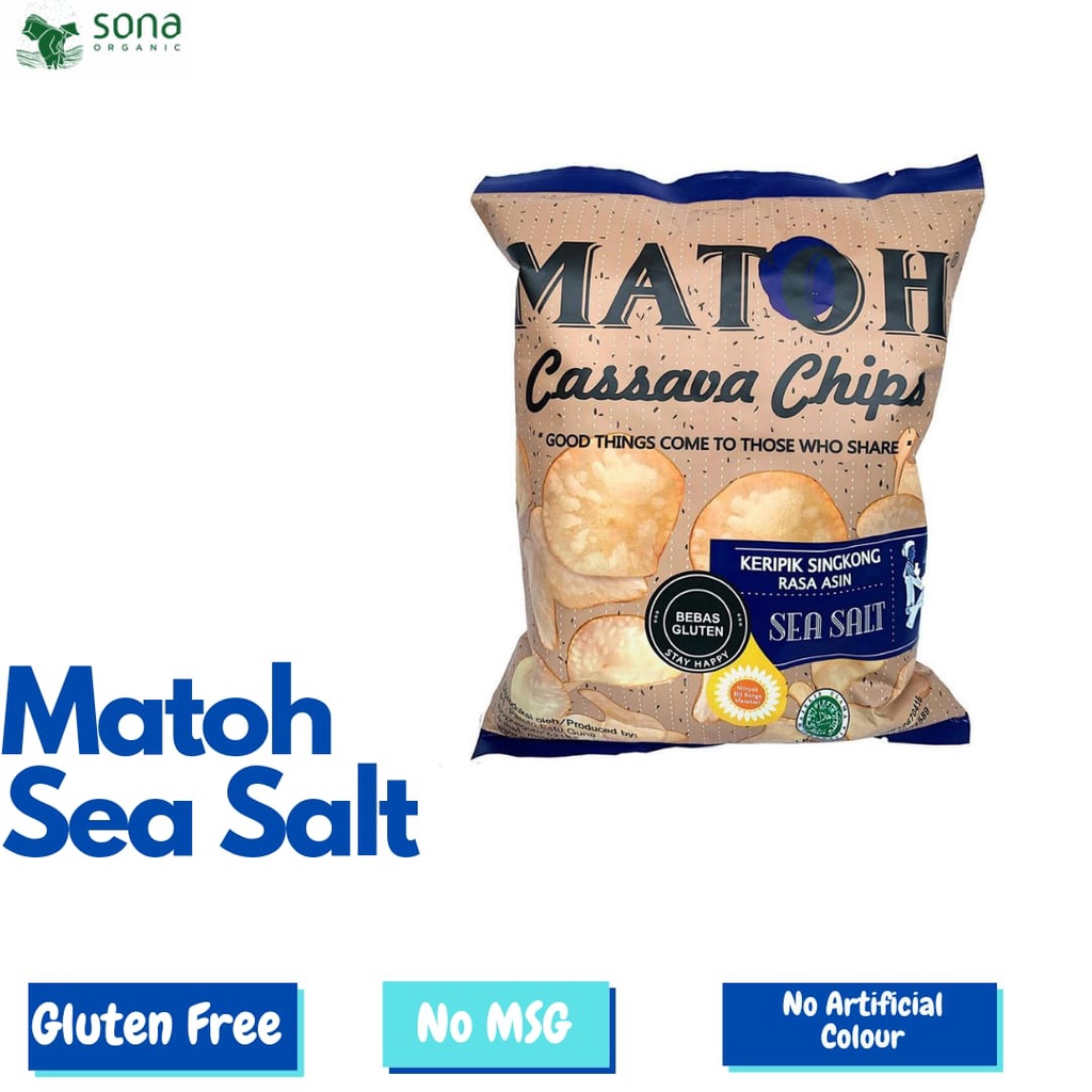 

Keripik Singkong No Msg Rasa Sea Salt 75g - MATOH