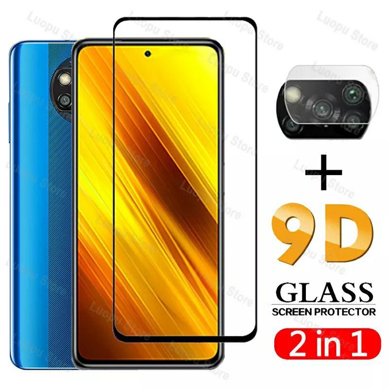 Paket Tempered glass Xiaomi Poco X3 NFC & Poco X3 PRO Paket Pelindung