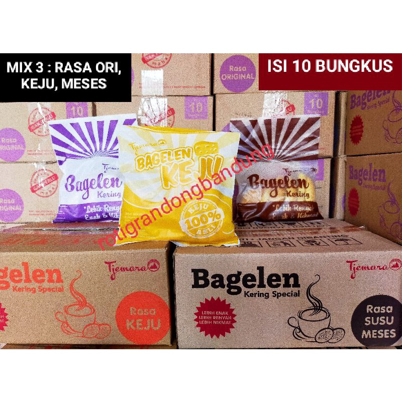 

GR KUE BAGELEN TJEMARA 3 RASA ORI, MESES, KEJU per dus