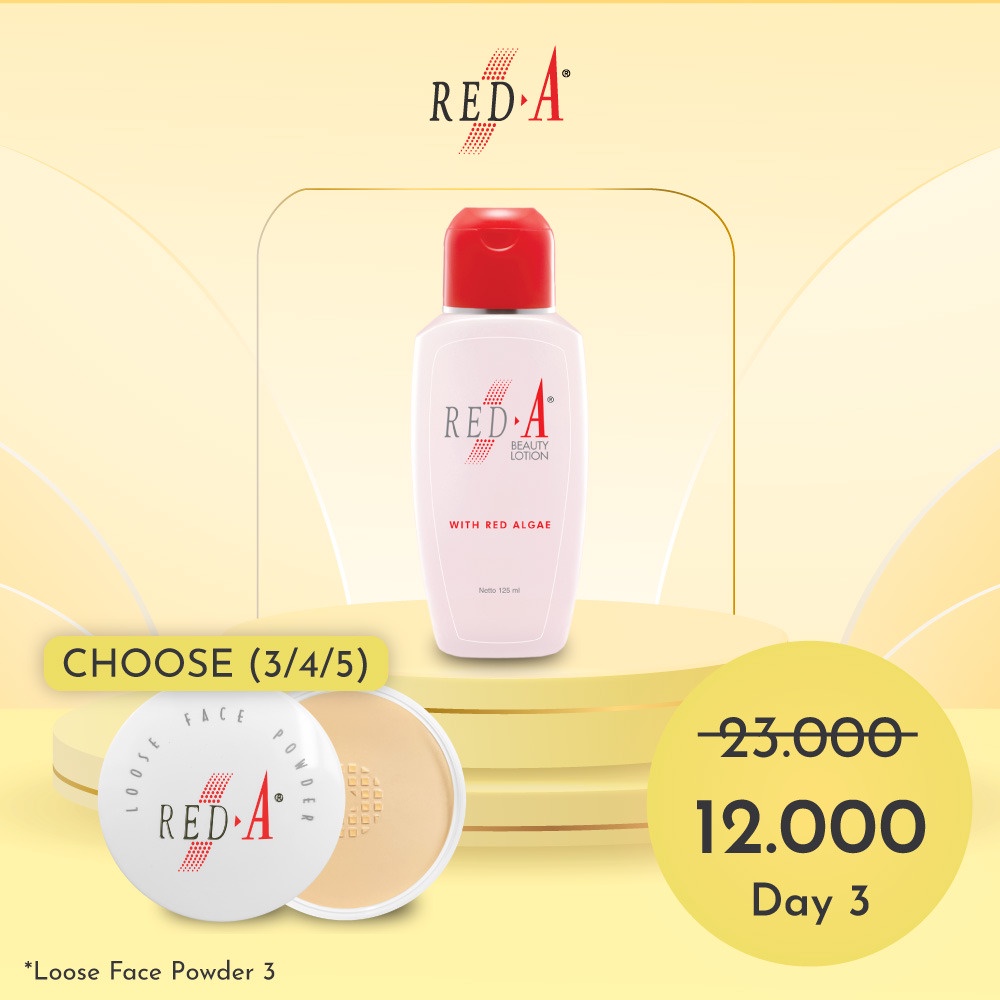 Paket Beauty Lotion Loose Powder Red A