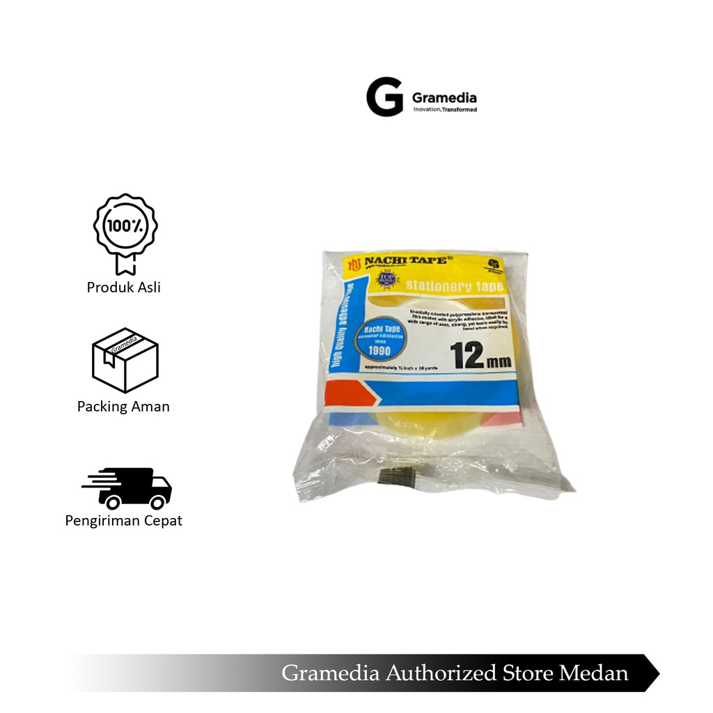 

Gramedia Medan - NACHI STAT.TAPE 12MMX36Y TR