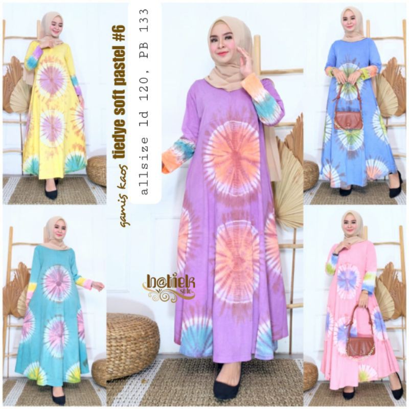 GAMIS MURAH PELANGI MIA RAINBOW || JUMBO LD 120 CM || COD