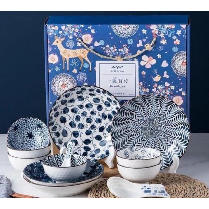 JAPANESE SET TABLEWARE / PIRING SET JEPANG / JAPANESE HAMPERS BOWL