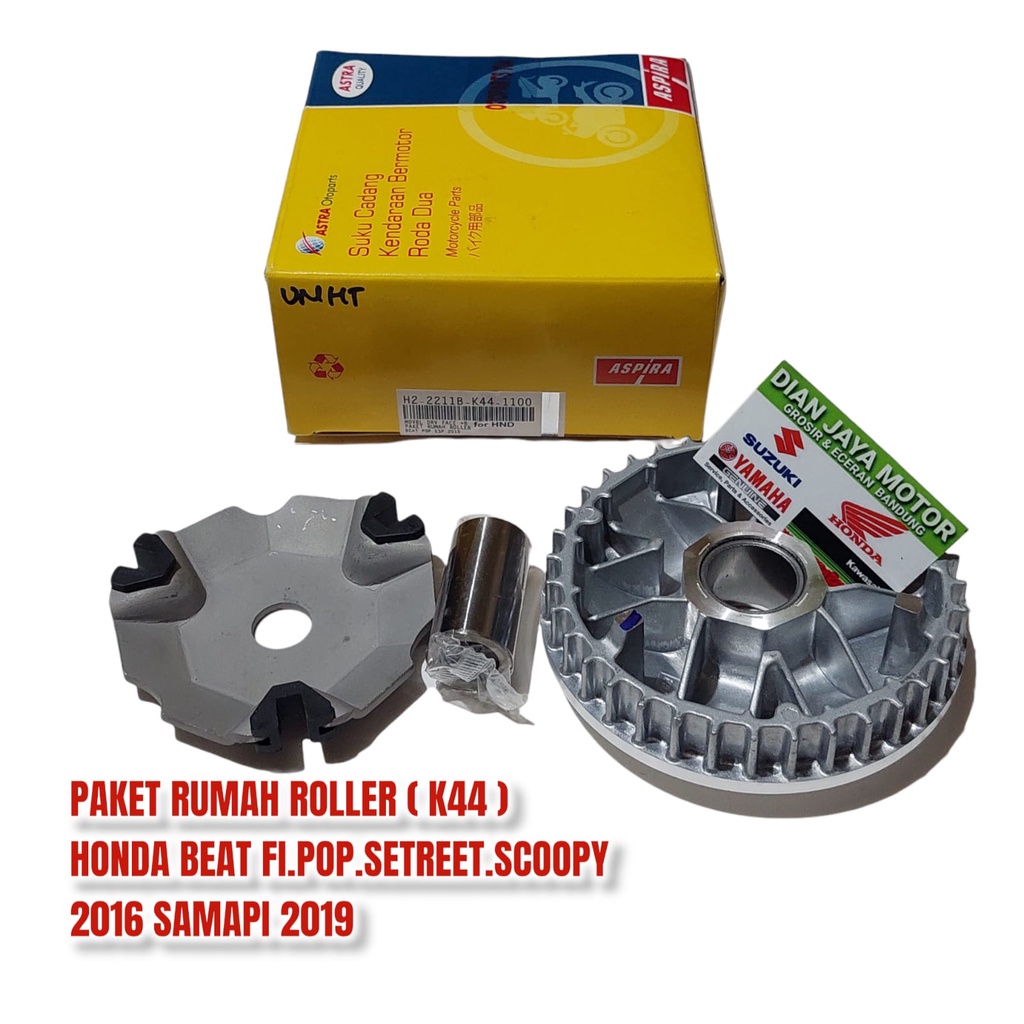 H2-2211B-K44-1100 PAKET RUMAH ROLLER SET HONDA BEAT FI ESP POP STREET 2015-2019 ORI ASTRA ASPIRA FAC