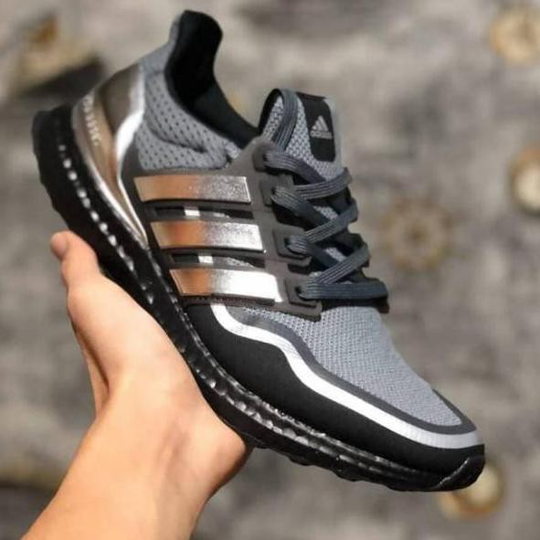 ultra boost black silver
