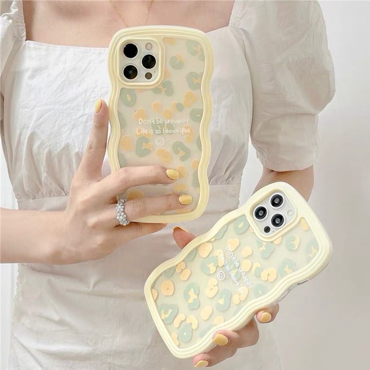 [TPC] Phone Case YELLOW LEOPARD PHONE X XS MAX XR 11 12 13 PRO MAX Yellow Leopard Casing Lucu Korean IP039