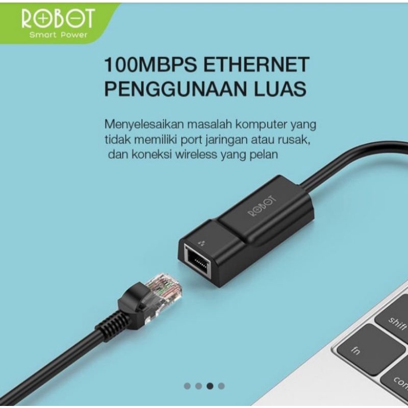 ROBOT EA10 USB Ethernet adapter USB 2.0 to 10/100Mps Network RJ45