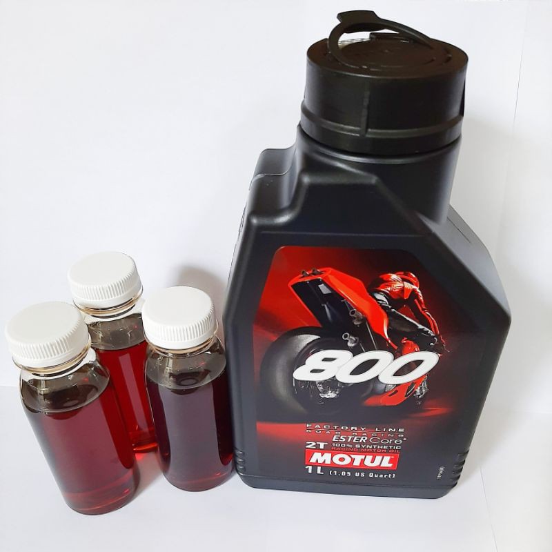Oli MOTUL 2T 800 ROAD RACING 100% SYINTHETIC Kemasan Repack/Ecer 100 ml