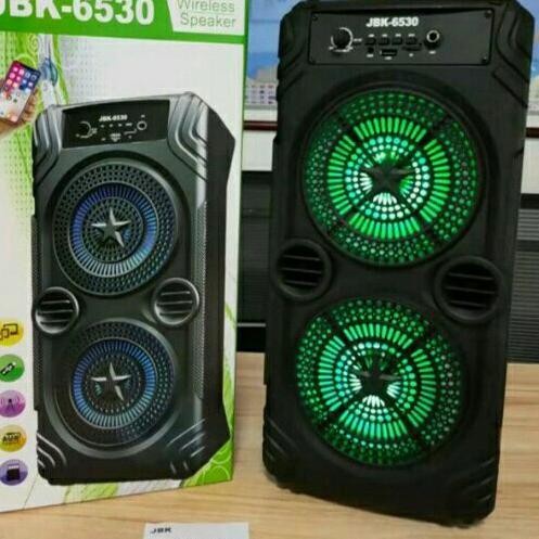 SPEAKER BLUETOOTH + MIC JBK-6530 JBK-6531 6 INCHI DOUBLE SPEAKER JBK6530 JBK6531 DOUBLE SPEAKER PORTABLE SPEAKER MUSIC BOX BLUETOOTH