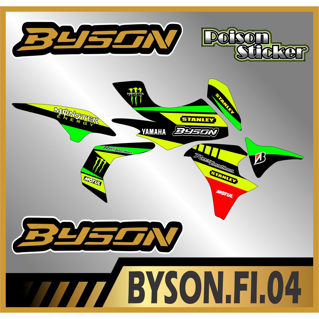 STRIPING STICKER BYSON FI STIKER BYSON FI NEW STICKER LIS LIST BYSON FI CODE 04