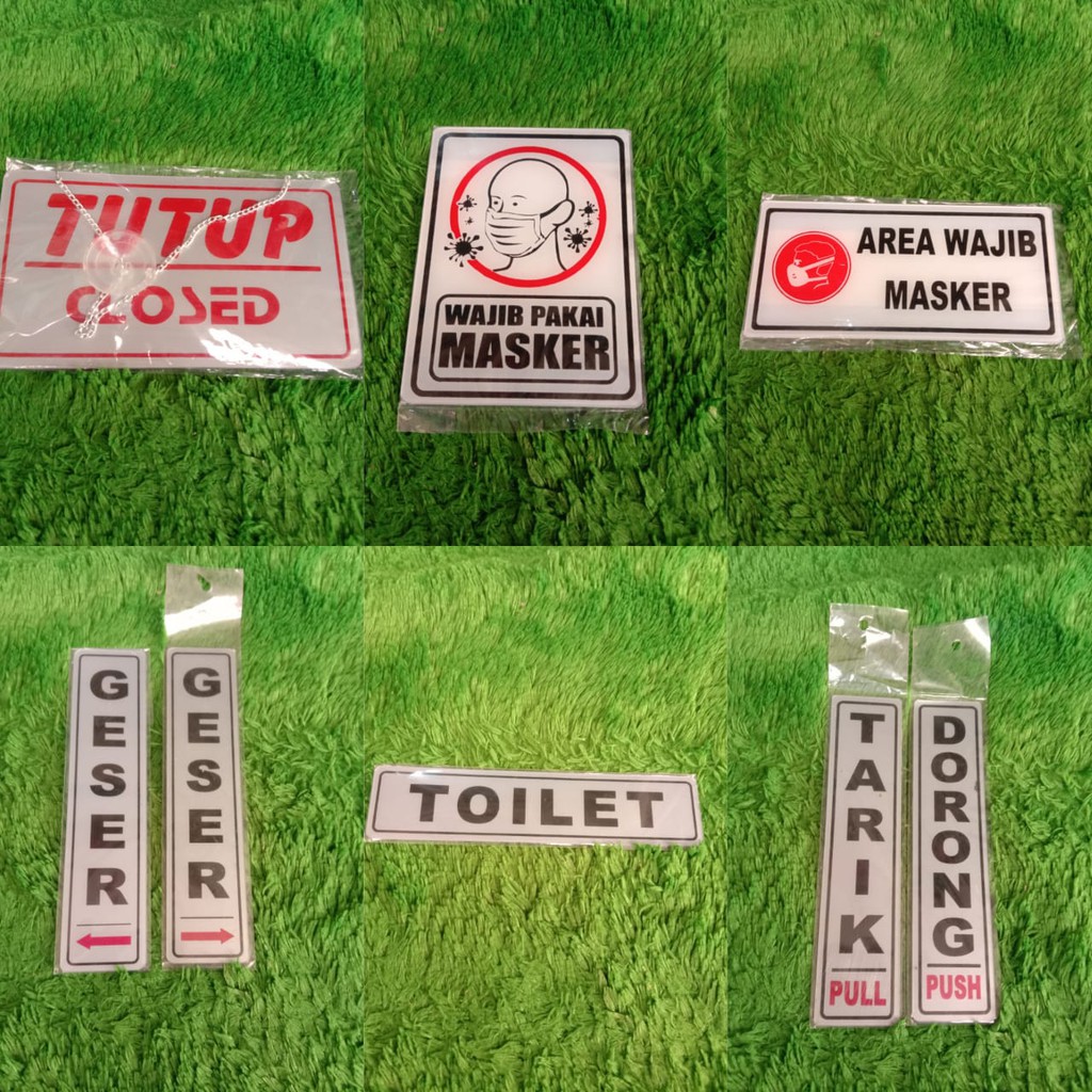 

Open close (openclose,geser,areawajib masker,wajib pakai masker,harap tutup pintu dll)