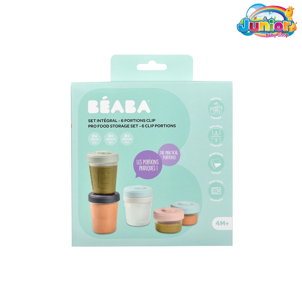 Beaba Pro Food Storage Set 6 - Wadah Makanan Bayi