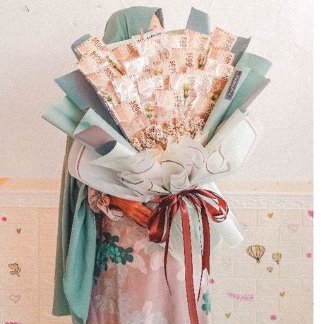 (WAJIB TANYA HARGA DULU) MONEY BOUQET PREMIUM KOSONGAN GRADUATION | MONEY BOUQET KOREAN KOSONGAN | B